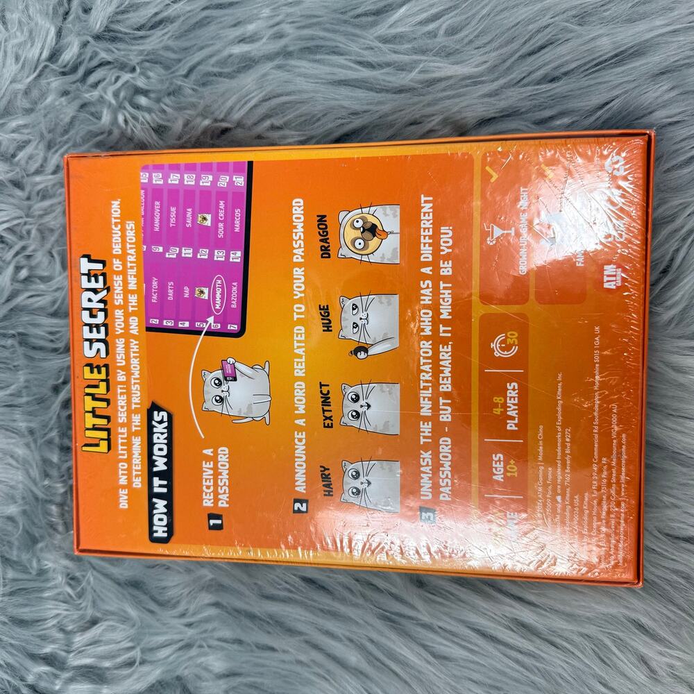 Exploding Kittens Little Secret Board Game - Picture 3 of 3